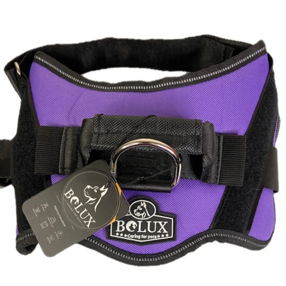 BOLUX  Reflective-Breathable-Adjustable No-Pull Dog Vest Harness W/Handle Sz M - Picture 6 of 7
